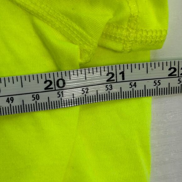 Danskin Now Dri More Neon Yellow Semi Fitted Tee XXL - Picture 6 of 8